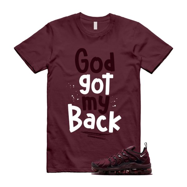 VaporMax Night Maroon Burgundy Cedar White Black Plus Air T Shirt Match GOD ,FN6850-681 Jezsport.com