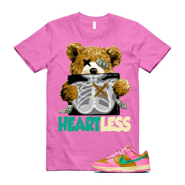 Dunk Parris Goebel Playful Pink Multi Color Bronzine Clear Jade Luminous Green Low QS T Shirt Match HEART ,FN2721-600 Jezsport.com