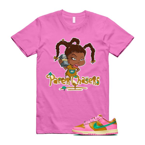 Dunk Parris Goebel Playful Pink Multi Color Bronzine Clear Jade Luminous Green Low QS T Shirt Match PC ,FN2721-600 Jezsport.com