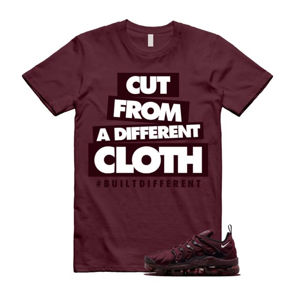 VaporMax Night Maroon Burgundy Cedar White Black Plus Air T Shirt Match CLOTH ,FN6850-681 Jezsport.com