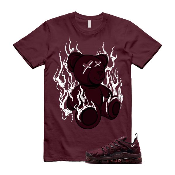 VaporMax Night Maroon Burgundy Cedar White Black Plus Air T Shirt Match LIT ,FN6850-681 Jezsport.com