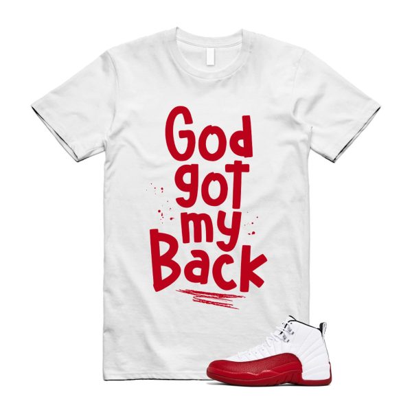 Cherry 12 Varsity Red White T Shirt Match GOD ,CT8013-116 Jezsport.com