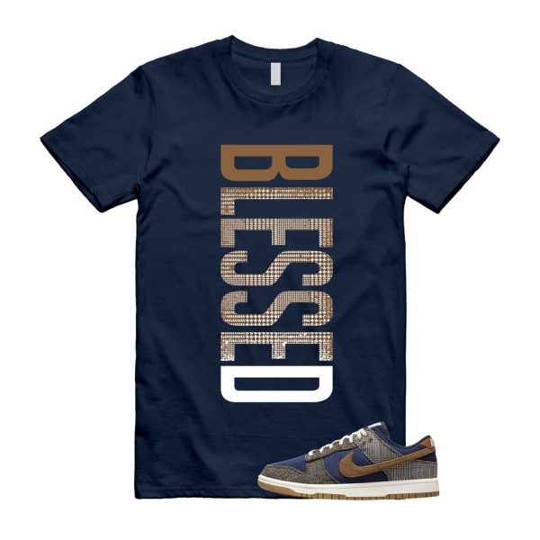 Dunk Tweed Midnight Navy Corduroy Ale Brown Pale Ivory T Shirt Match VERTBLS ,FQ8746-410 Jezsport.com