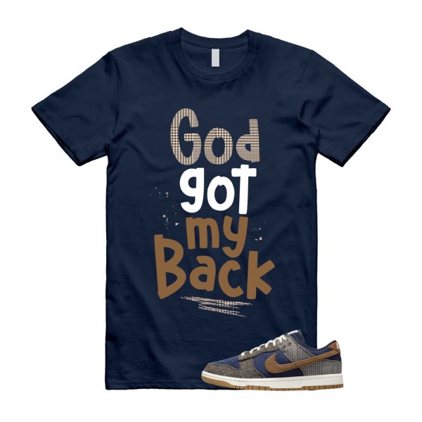 Dunk Tweed Midnight Navy Corduroy Ale Brown Pale Ivory T Shirt Match GOD ,FQ8746-410 Jezsport.com