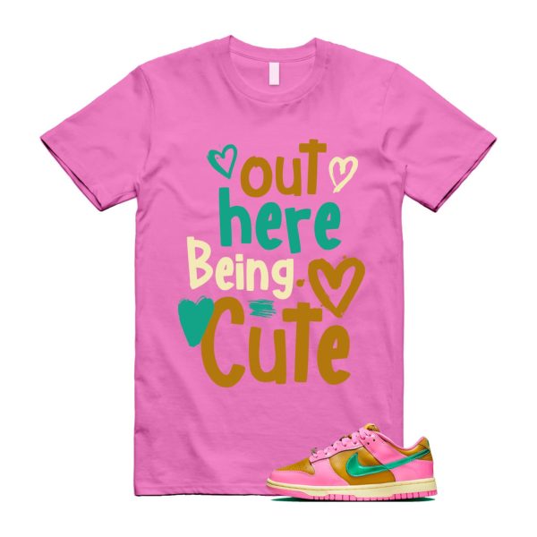 Dunk Parris Goebel Playful Pink Multi Color Bronzine Clear Jade Luminous Green Low QS T Shirt Match C2 ,FN2721-600 Jezsport.com