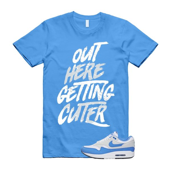 Air Max 1 University Blue White Photon Dust Black T Shirt Match CUTER ,Fd9082-103 Jezsport.com