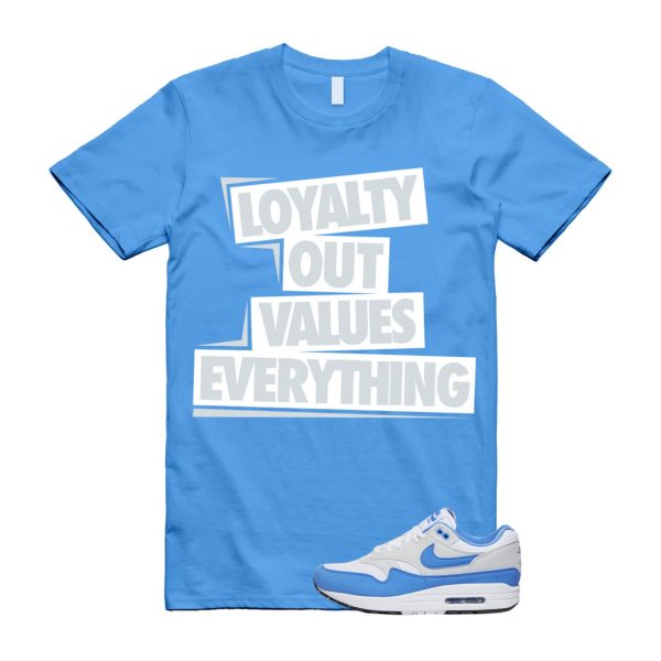 Air Max 1 University Blue White Photon Dust Black T Shirt Match LOVE ,Fd9082-103 Jezsport.com