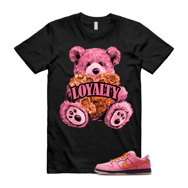 Dunk Blossom The Power Girls Lotus Pink Digital Medium Soft Black T Shirt Match LYLTY Jezsport.com