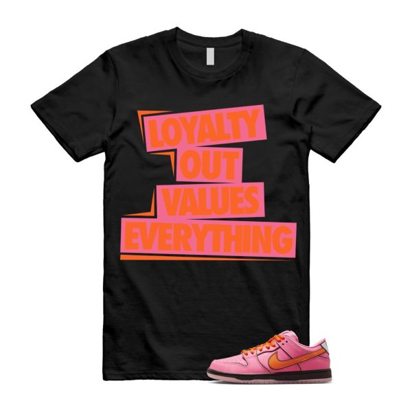 Dunk Blossom The Power Girls Lotus Pink Digital Medium Soft Black T Shirt Match LOVE ,FD2631-600 Jezsport.com