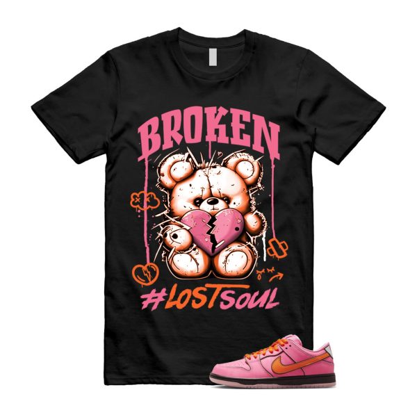 Dunk Blossom The Power Girls Lotus Pink Digital Medium Soft Black T Shirt Match BRLS ,FD2631-600 Jezsport.com