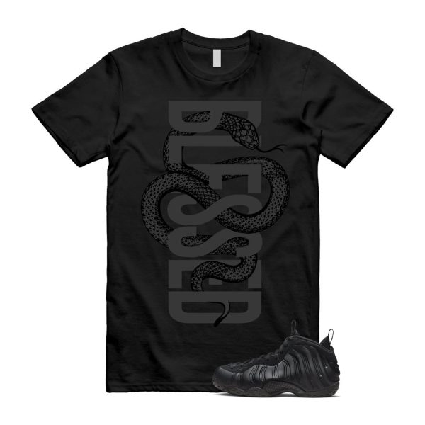 Foamposite Anthracite Air One Black T Shirt Match SNAKEBLS Jezsport.com