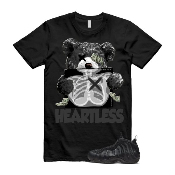 Foamposite Anthracite Air One Black T Shirt Match HEART ,FD5855-001 Jezsport.com