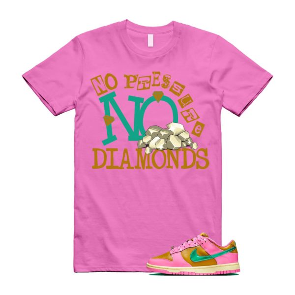 Dunk Parris Goebel Playful Pink Multi Color Bronzine Clear Jade Luminous Green Low QS T Shirt Match DIAMOND ,FN2721-600 Jezsport.com