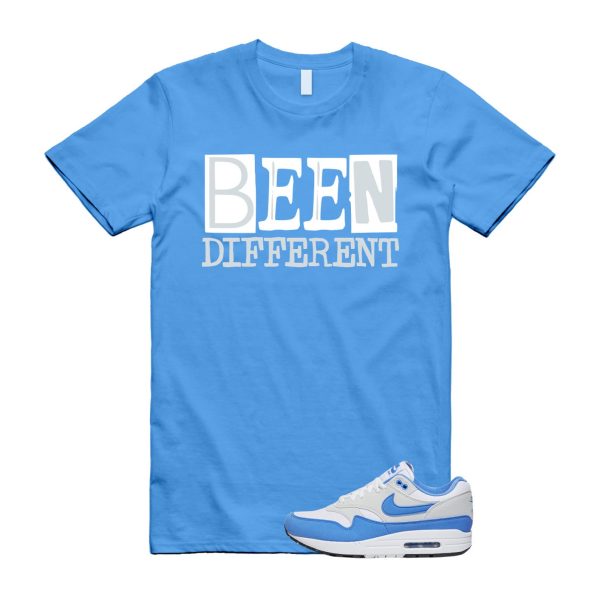 Air Max 1 University Blue White Photon Dust Black T Shirt Match BEEN ,Fd9082-103 Jezsport.com