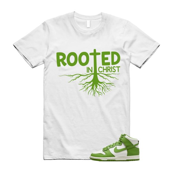 Dunk Chlorophyll Green Sail High T Shirt Match ROOTED ,DD1869-300 Jezsport.com