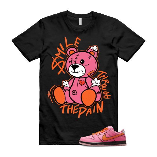 Dunk Blossom The Power Girls Lotus Pink Digital Medium Soft Black T Shirt Match SM2 ,FD2631-600 Jezsport.com