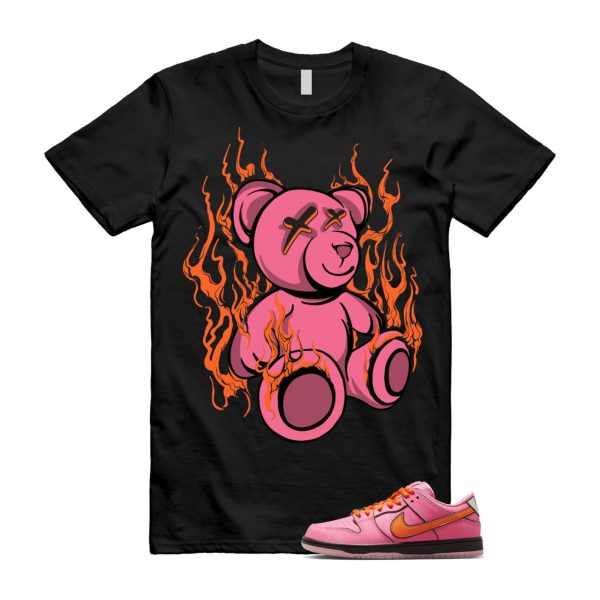 Dunk Blossom The Power Girls Lotus Pink Digital Medium Soft Black T Shirt Match LIT ,FD2631-600 Jezsport.com