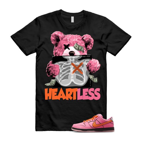 Dunk Blossom The Power Girls Lotus Pink Digital Medium Soft Black T Shirt Match HEART ,FD2631-600 Jezsport.com