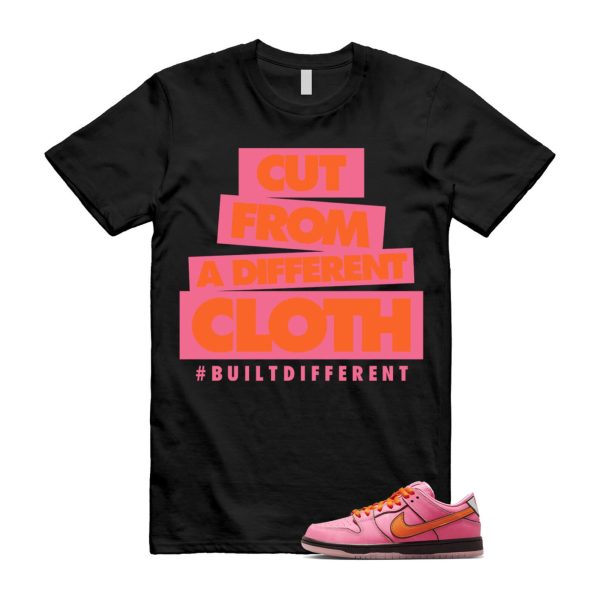 Dunk Blossom The Power Girls Lotus Pink Digital Medium Soft Black T Shirt Match CLOTH ,FD2631-600 Jezsport.com