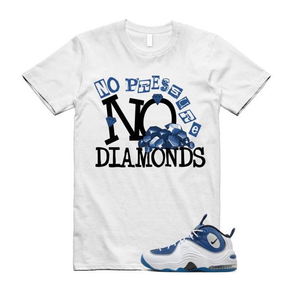 Penny Atlantic Blue 2 Air Metallic Silver Black White T Shirt Match DIAMOND ,FN4438-400 Jezsport.com