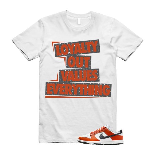 Dunk Night Sky Campfire Orange Anthracite Low Summit White T Shirt Match LOVE ,FV6909-800 Jezsport.com