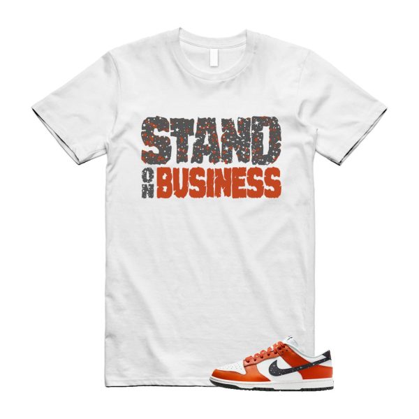 Dunk Night Sky Campfire Orange Anthracite Low Summit White T Shirt Match SOB ,FV6909-800 Jezsport.com