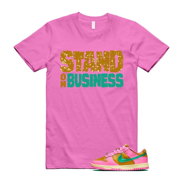 Dunk Parris Goebel Playful Pink Multi Color Bronzine Clear Jade Luminous Green Low QS T Shirt Match SOB ,FN2721-600 Jezsport.com