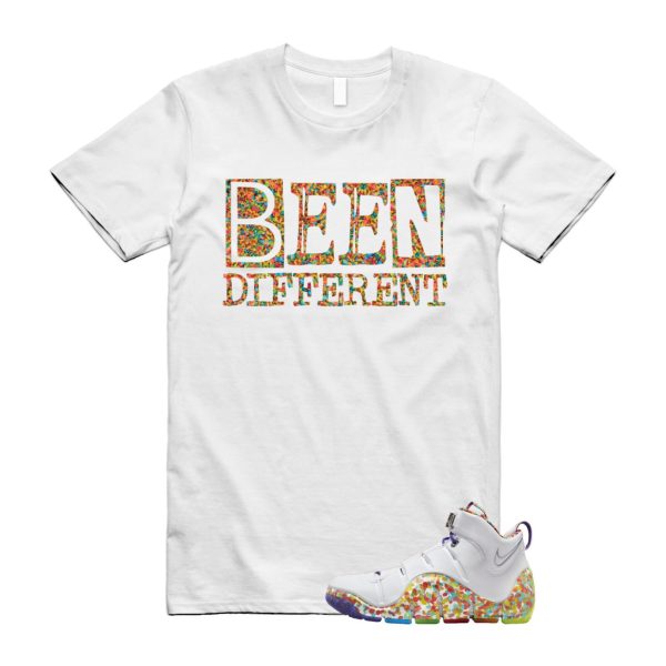 4 Fruity Pebbles True Red Mean Green Varsity Purple Lebron White T Shirt Match BEEN, DQ9310-100 Jezsport.com