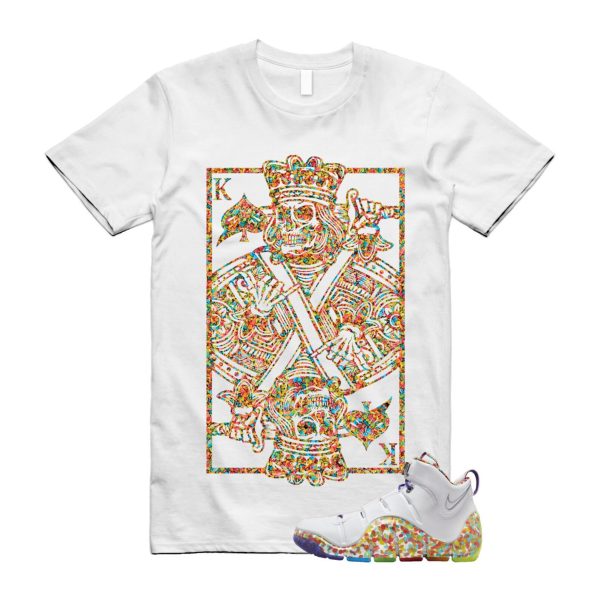 4 Fruity Pebbles True Red Mean Green Varsity Purple Lebron White T Shirt Match KC, DQ9310-100 Jezsport.com