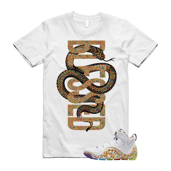 4 Fruity Pebbles True Red Mean Green Varsity Purple Lebron White T Shirt Match SNAKEBLS, DQ9310-100 Jezsport.com