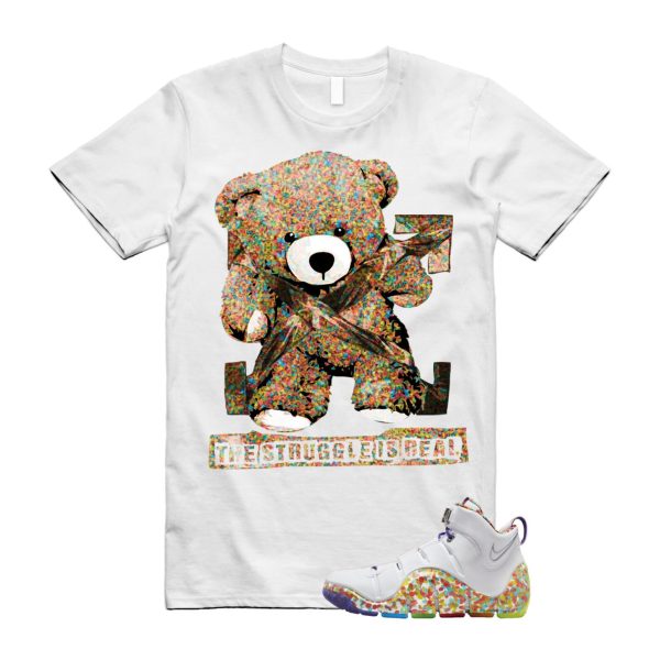 4 Fruity Pebbles True Red Mean Green Varsity Purple Lebron White T Shirt Match STRUG, DQ9310-100 Jezsport.com