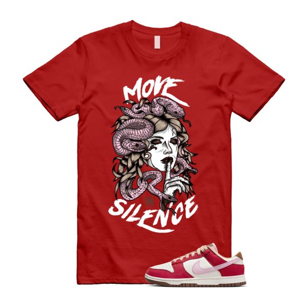 Dunk Bacon Low PRM Sport Red Sheen Sail Medium Brown White T Shirt Match MIS ,FB7910-600 Jezsport.com