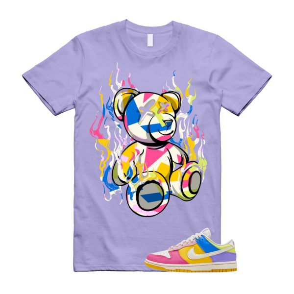 Dunk Solar Flare Multi-Color Low Sail White Yellow Pink Blue Green Purple Lavender T Shirt Match LIT ,FD9923-111 Jezsport.com