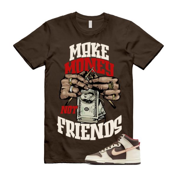 Dunk Baroque Brown Sesame Coconut Milk Mystic Red High T Shirt Match MM ,DB2179-200 Jezsport.com