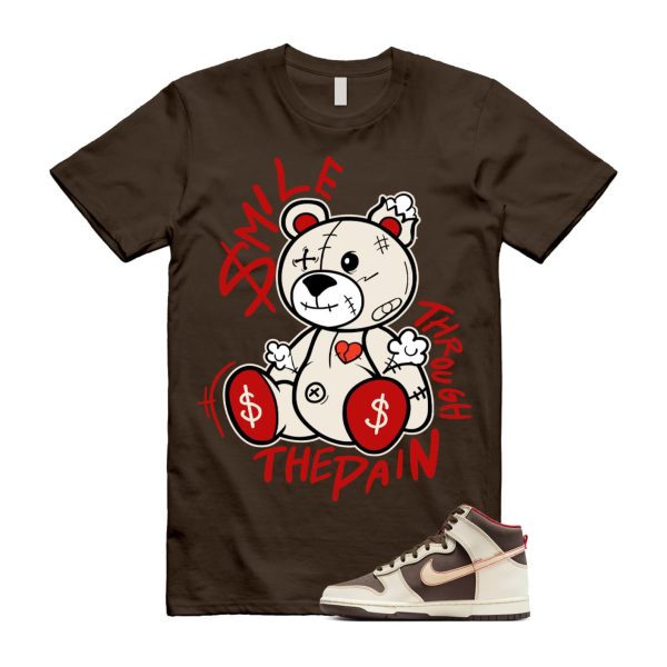 Dunk Baroque Brown Sesame Coconut Milk Mystic Red High T Shirt Match SM2 ,DB2179-200 Jezsport.com