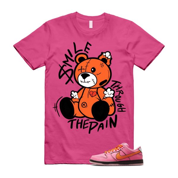 Dunk Blossom The Power Girls Lotus Pink Digital Medium Soft Black T Shirt Match SM2 ,FD2631-600 Jezsport.com