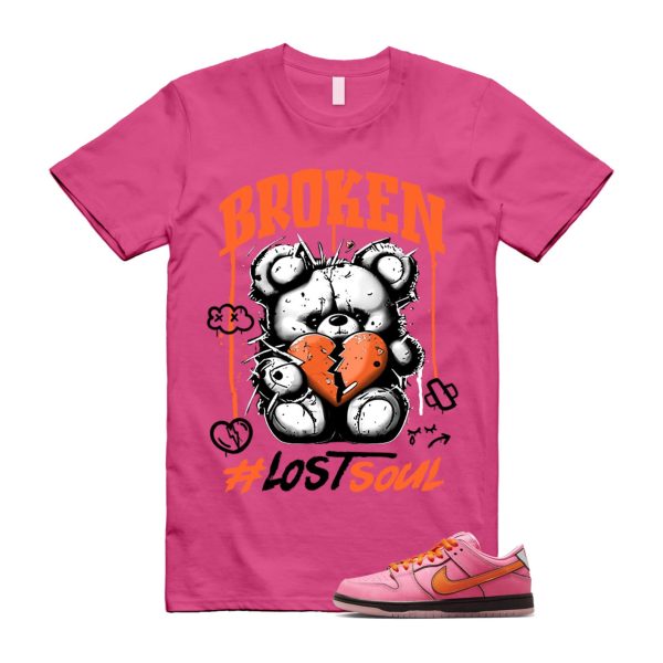 Dunk Blossom The Power Girls Lotus Pink Digital Medium Soft Black T Shirt Match BRLS ,FD2631-600 Jezsport.com