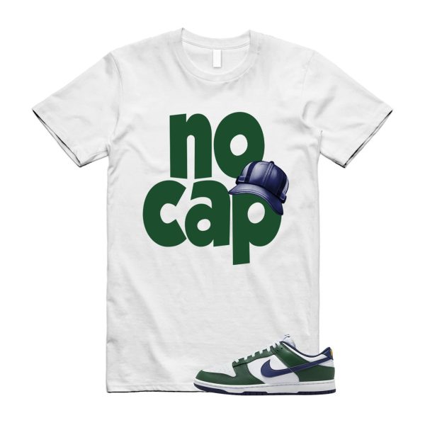 Dunk Fir Midnight Navy Low University Gold White T Shirt Match NO CAP Jezsport.com