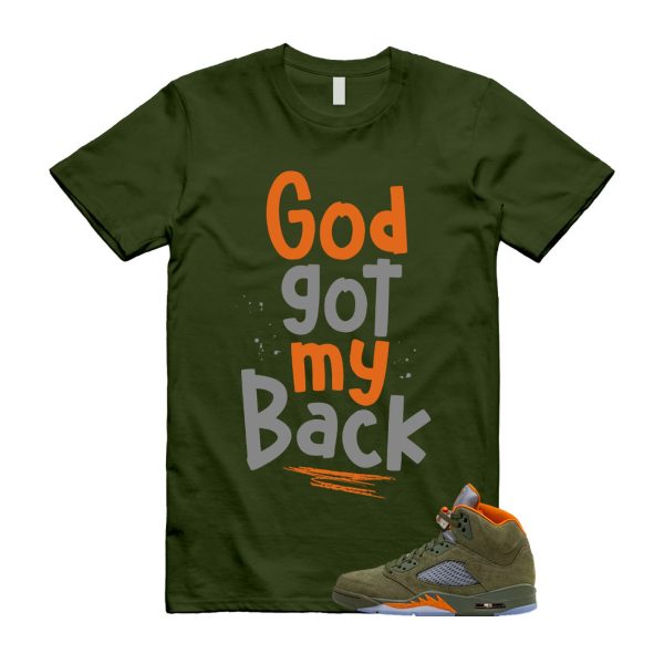 5 Olive Army Solar Orange Black Retro T Shirt Match GOD, DD0587-308 Jezsport.com