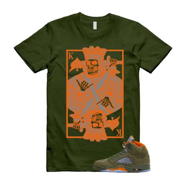 5 Olive Army Solar Orange Black Retro T Shirt Match KC Jezsport.com