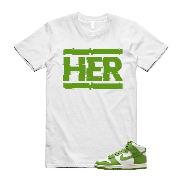 Dunk Chlorophyll Green Sail High T Shirt Match HER ,DD1869-300 Jezsport.com