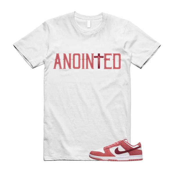 Dunk Valentine's Day Low Team Red Adobe Dragon White T Shirt Match ANOINTED ,FQ7056-100 Jezsport.com