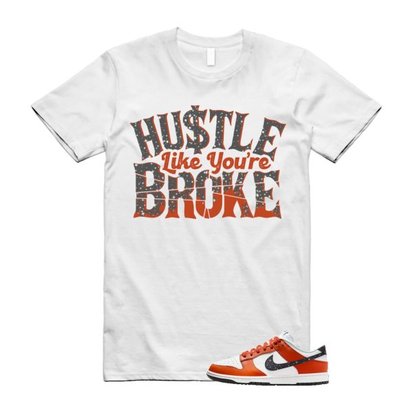 Dunk Night Sky Campfire Orange Anthracite Low Summit White T Shirt Match BROKE ,FV6909-800 Jezsport.com