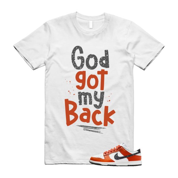 Dunk Night Sky Campfire Orange Anthracite Low Summit White T Shirt Match GOD ,FV6909-800 Jezsport.com