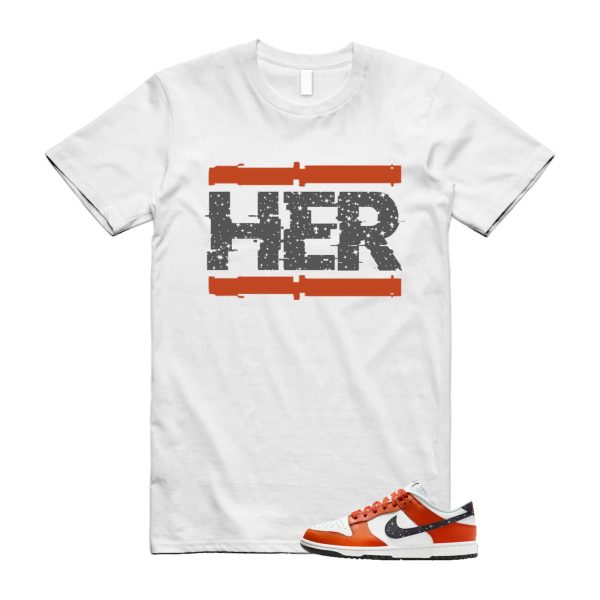 Dunk Night Sky Campfire Orange Anthracite Low Summit White T Shirt Match HER ,FV6909-800 Jezsport.com