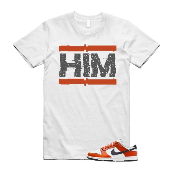 Dunk Night Sky Campfire Orange Anthracite Low Summit White T Shirt Match HIM ,FV6909-800 Jezsport.com