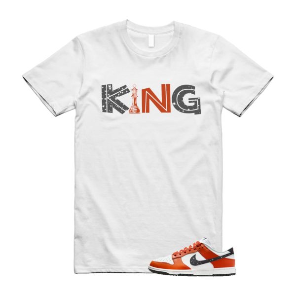 Dunk Night Sky Campfire Orange Anthracite Low Summit White T Shirt Match KING ,FV6909-800 Jezsport.com