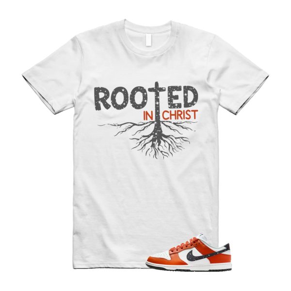 Dunk Night Sky Campfire Orange Anthracite Low Summit White T Shirt Match ROOTED ,FV6909-800 Jezsport.com