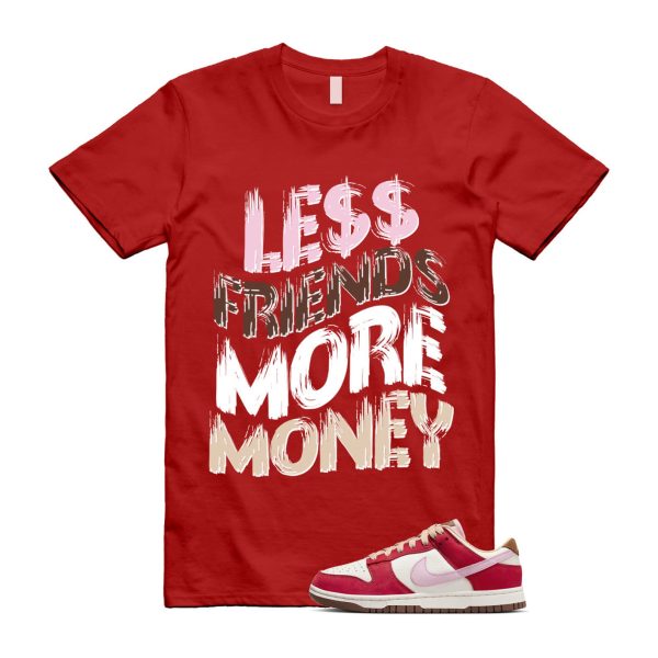 Dunk Bacon Low PRM Sport Red Sheen Sail Medium Brown White T Shirt Match LF ,FB7910-600 Jezsport.com