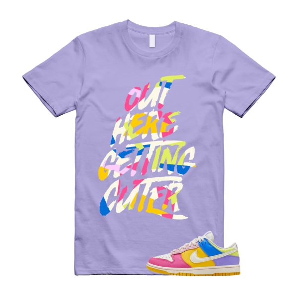 Dunk Solar Flare Multi-Color Low Sail White Yellow Pink Blue Green Purple Lavender T Shirt Match CUTER Jezsport.com